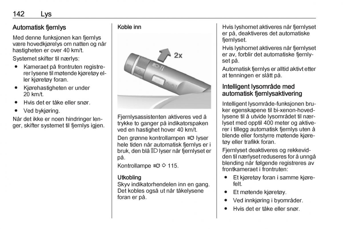 Opel Zafira C Tourer bruksanvisningen / page 144