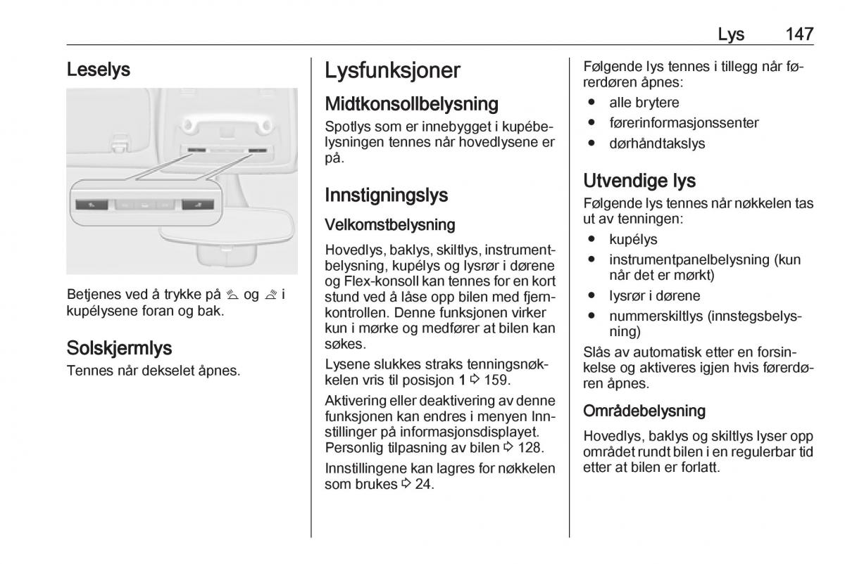 Opel Zafira C Tourer bruksanvisningen / page 149