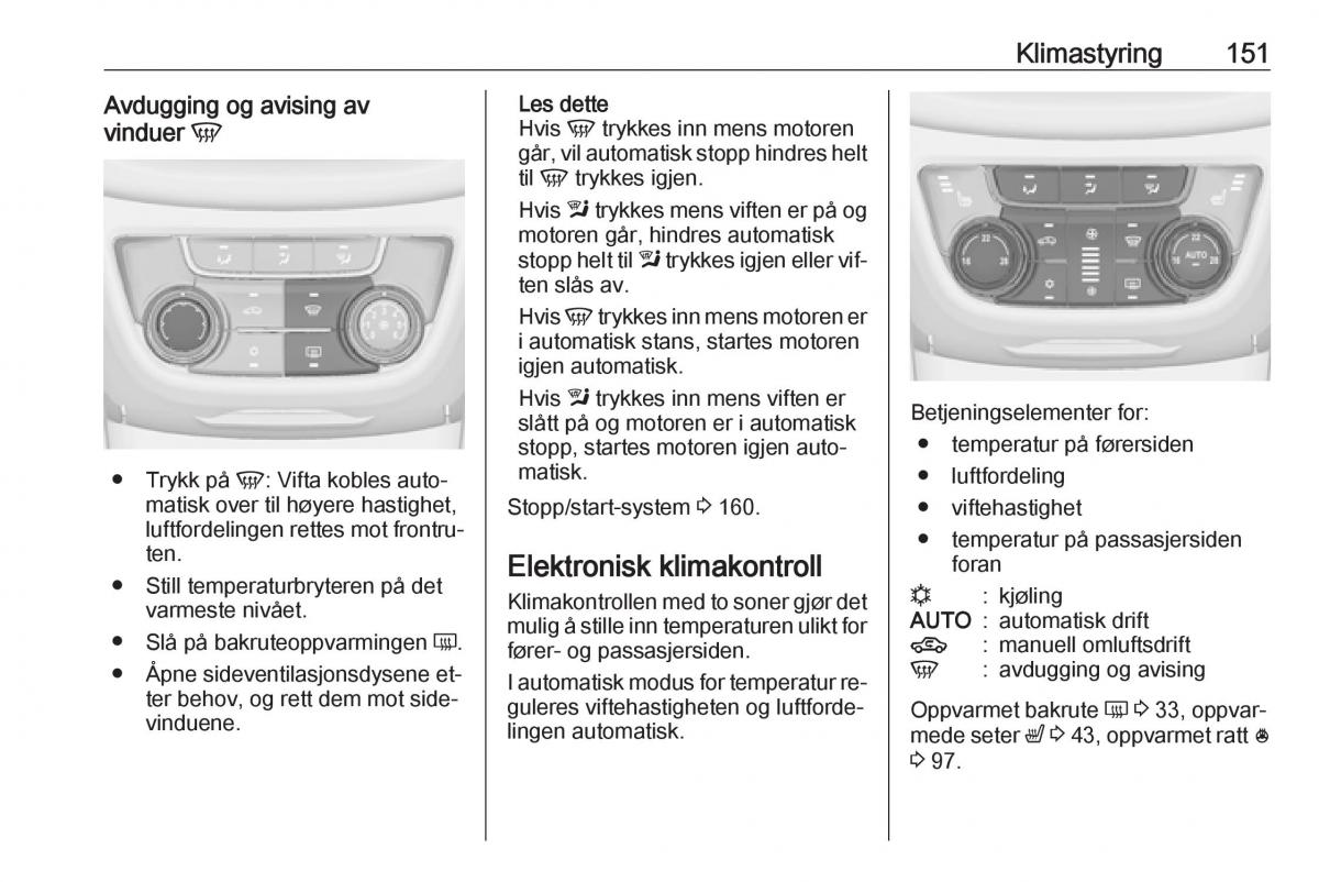 Opel Zafira C Tourer bruksanvisningen / page 153