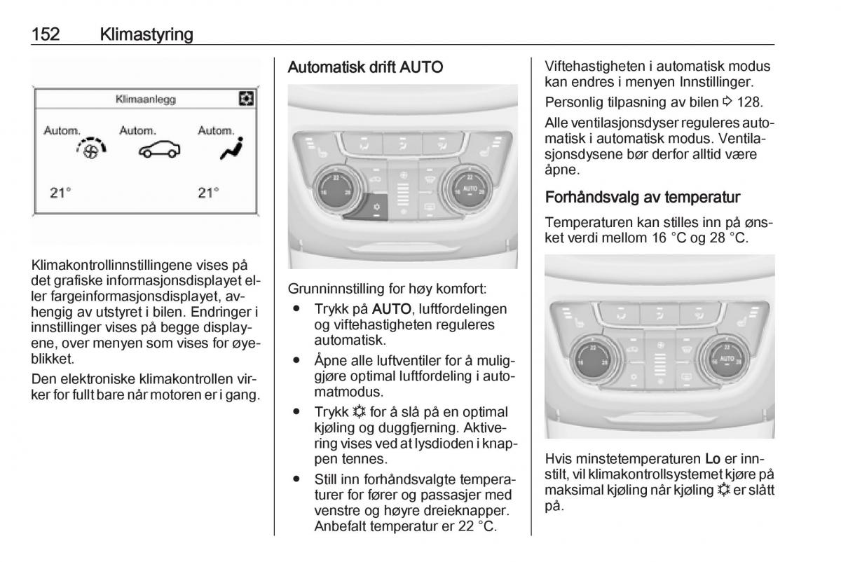 Opel Zafira C Tourer bruksanvisningen / page 154