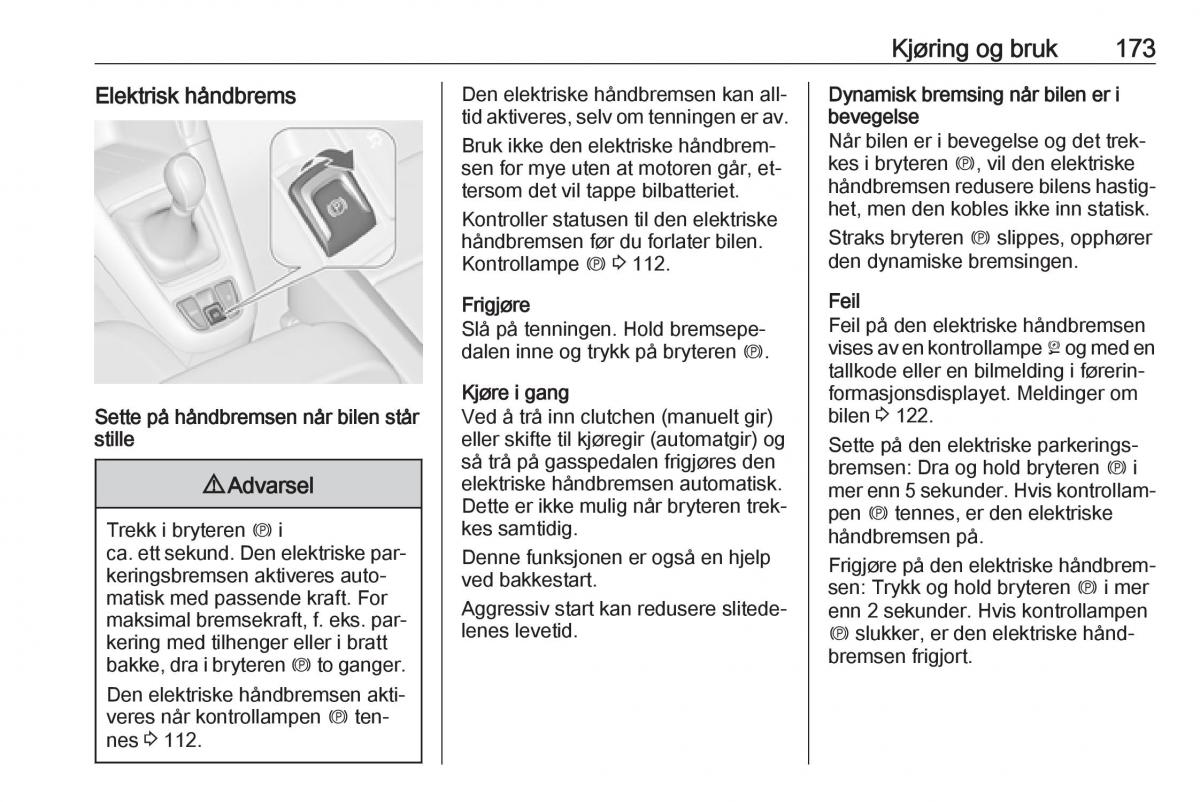 Opel Zafira C Tourer bruksanvisningen / page 175