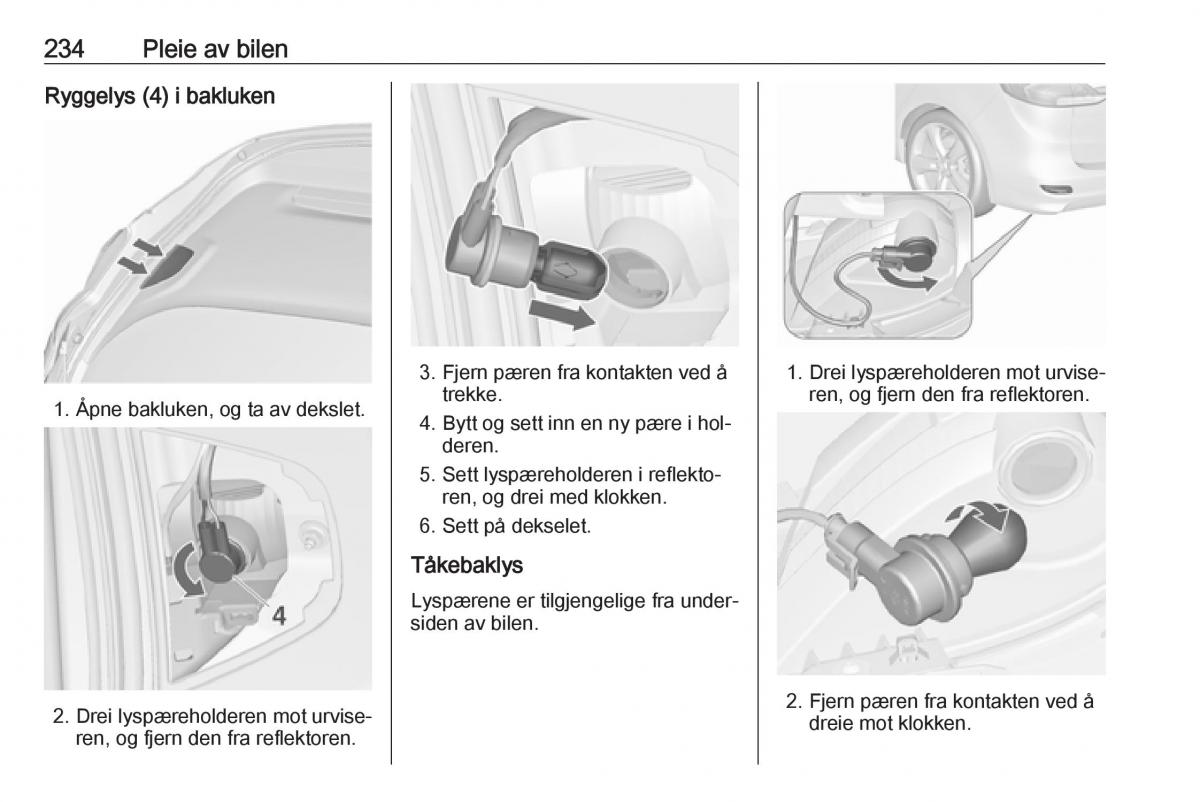 Opel Zafira C Tourer bruksanvisningen / page 236
