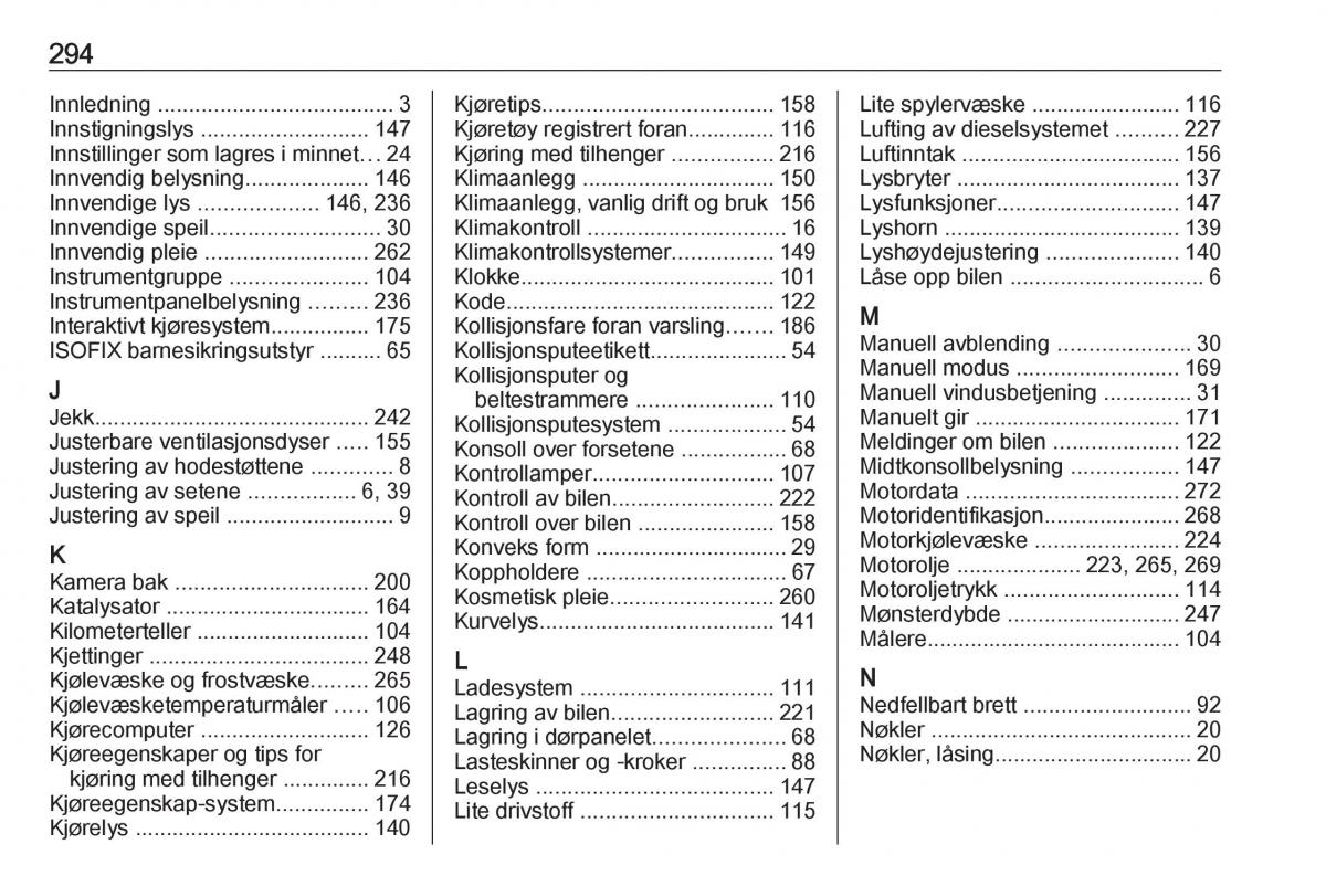 manual  Opel Zafira C Tourer bruksanvisningen / page 296