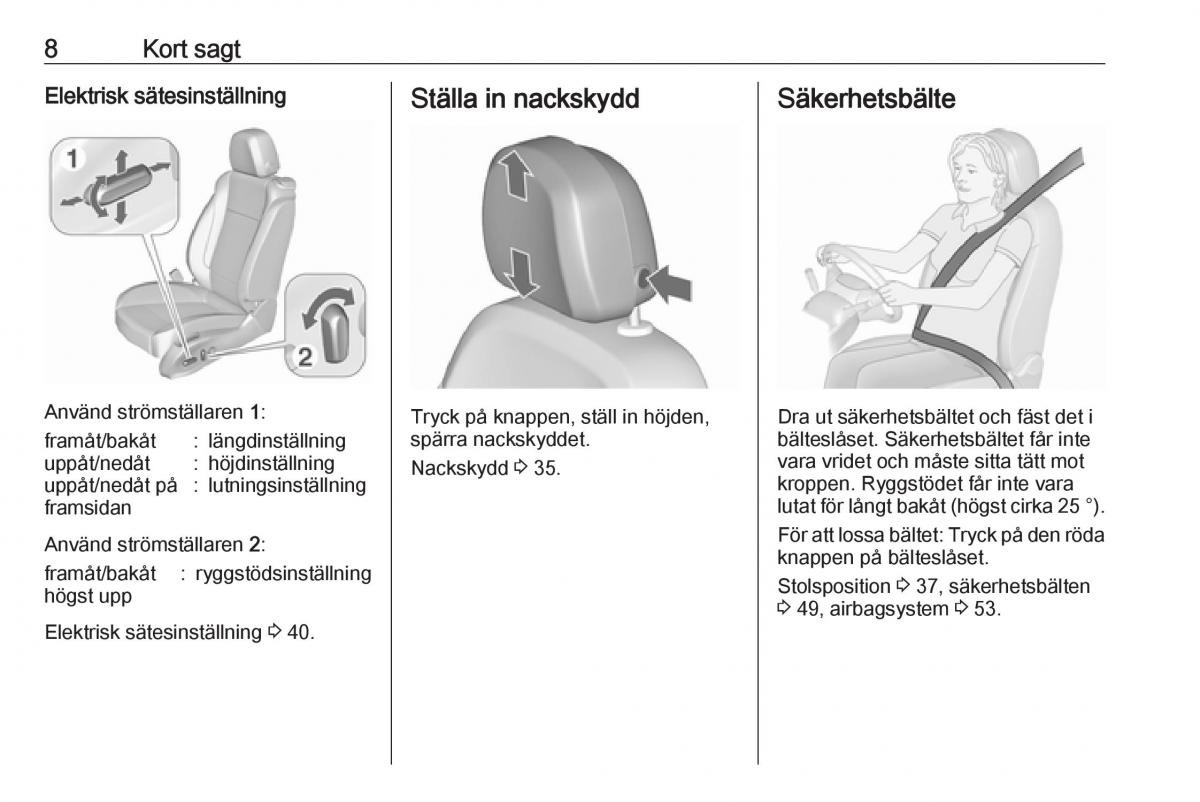 manual  Opel Zafira C Tourer instruktionsbok / page 10