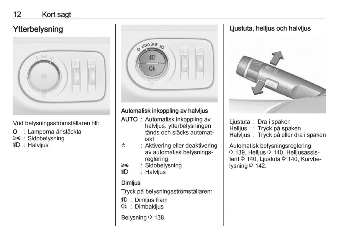 manual  Opel Zafira C Tourer instruktionsbok / page 14