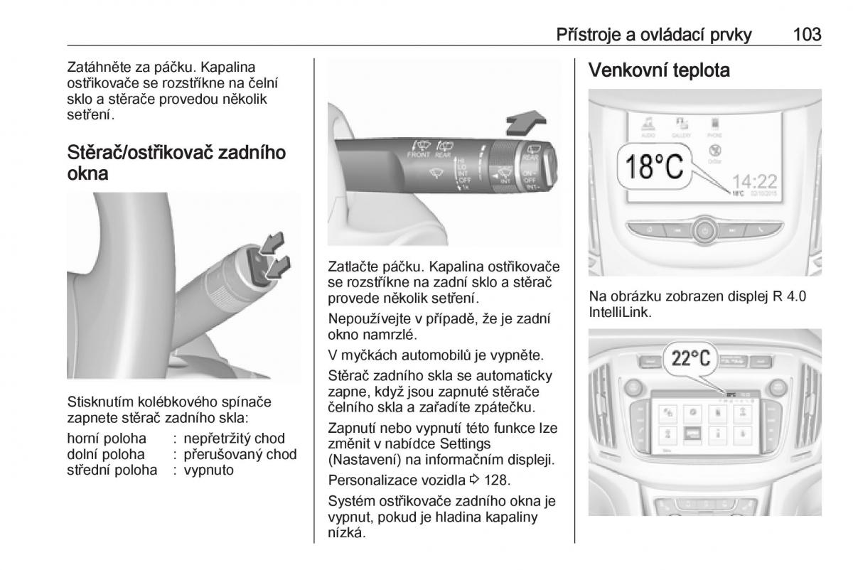 Opel Zafira C FL navod k obsludze / page 105