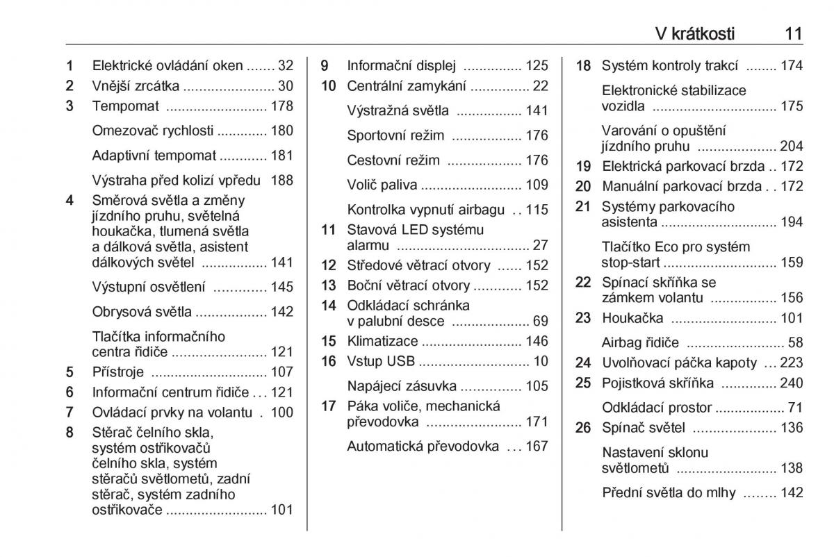 manual  Opel Zafira C FL navod k obsludze / page 13