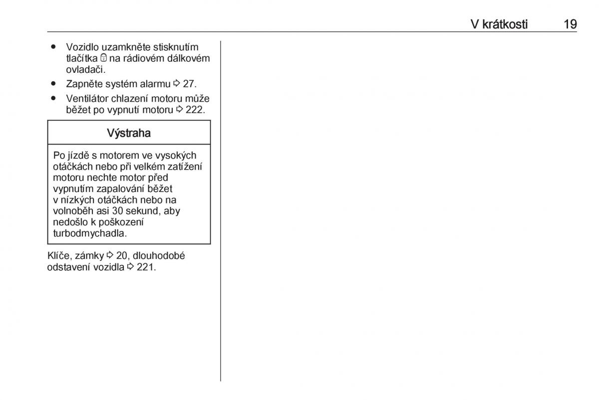 manual  Opel Zafira C FL navod k obsludze / page 21