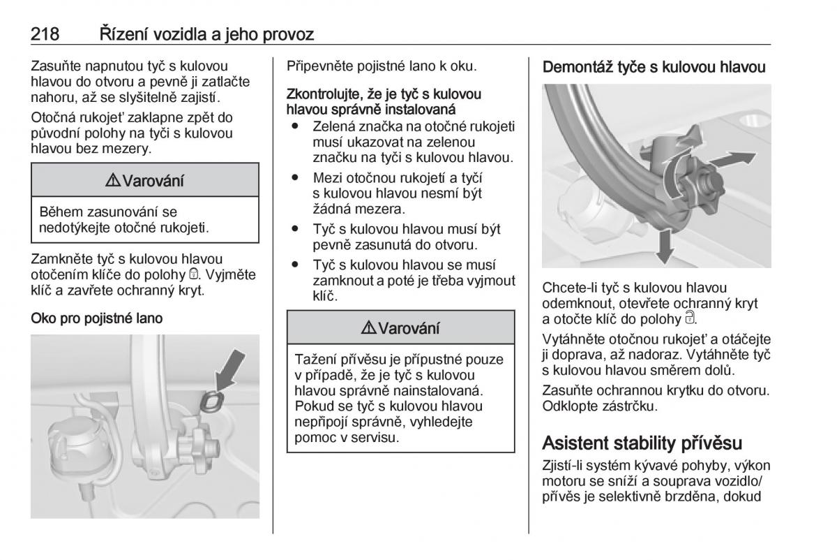 Opel Zafira C FL navod k obsludze / page 220