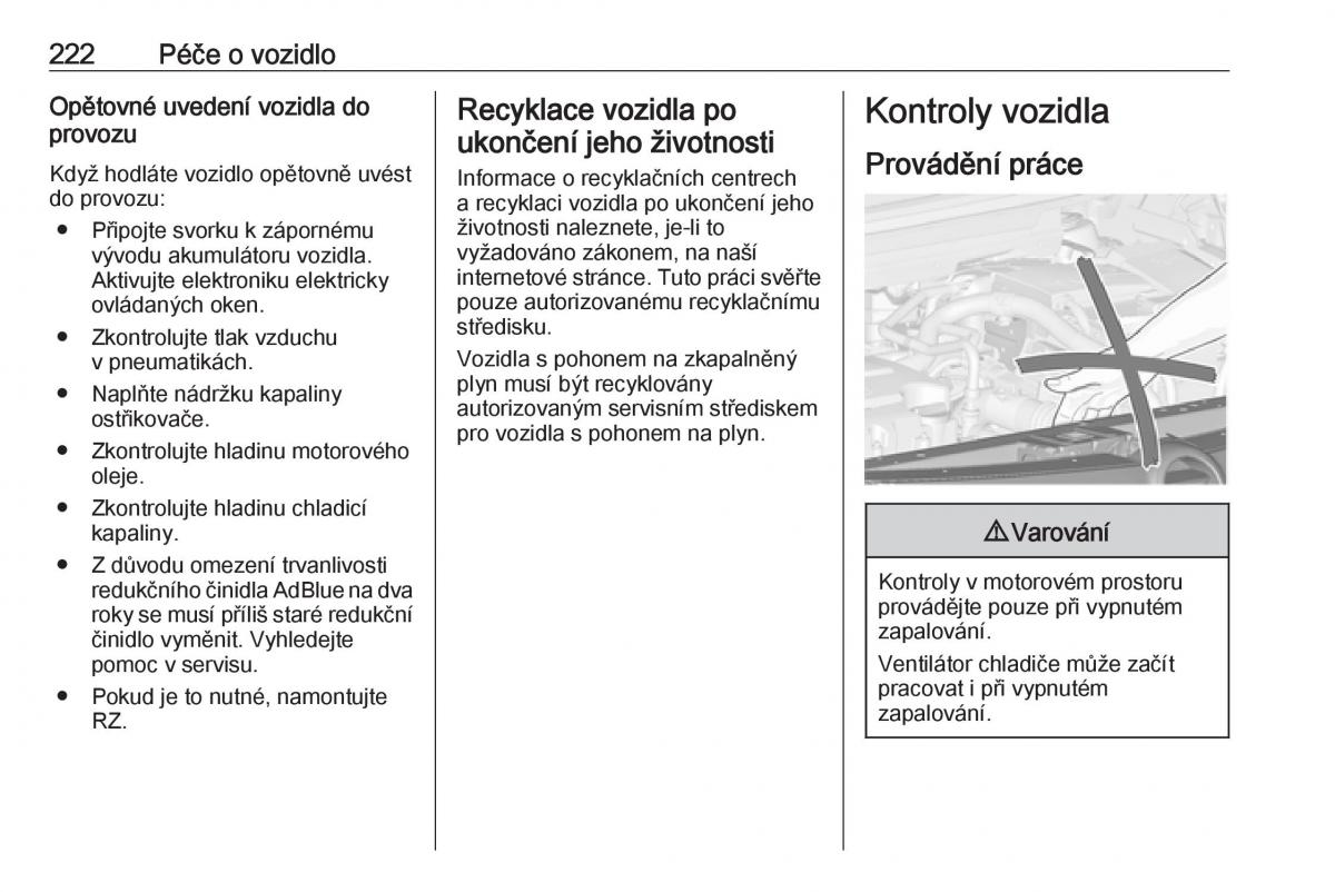 Opel Zafira C FL navod k obsludze / page 224
