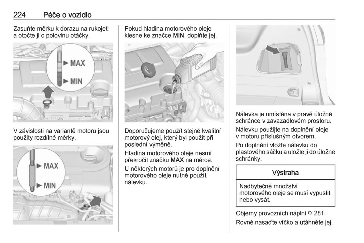Opel Zafira C FL navod k obsludze / page 226