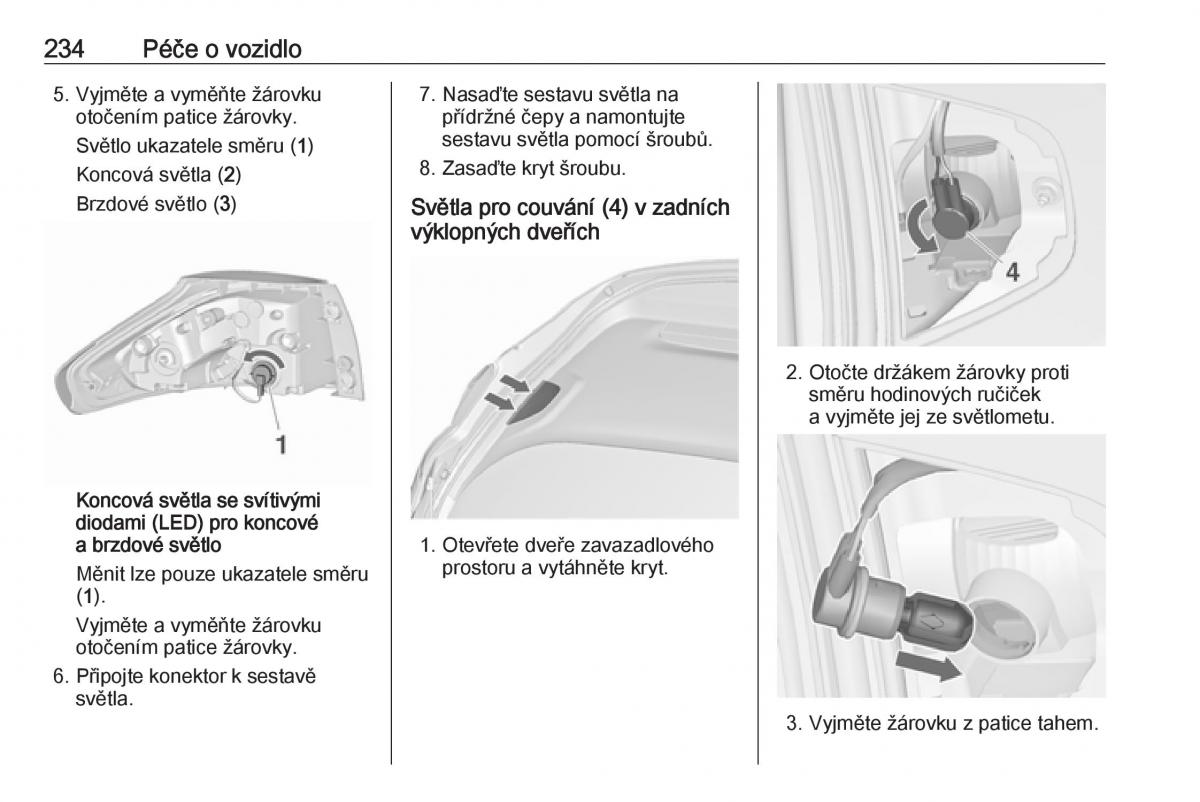 Opel Zafira C FL navod k obsludze / page 236