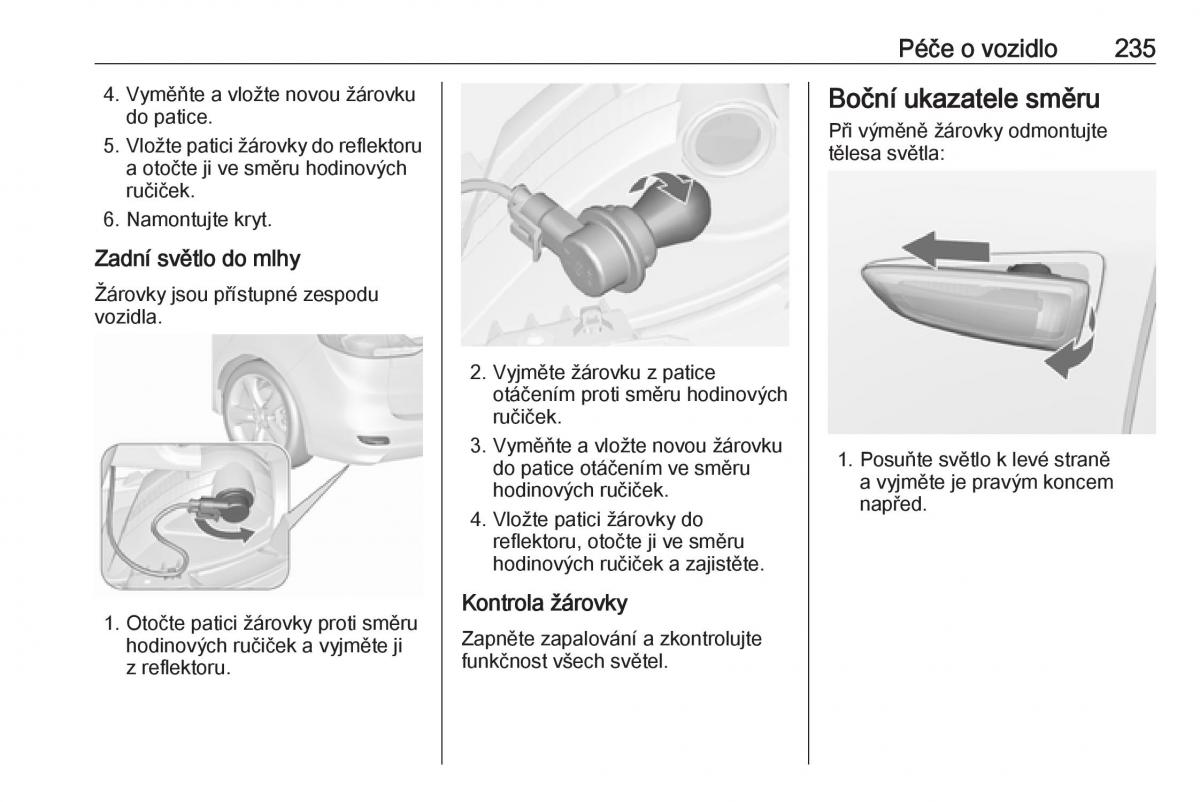 Opel Zafira C FL navod k obsludze / page 237