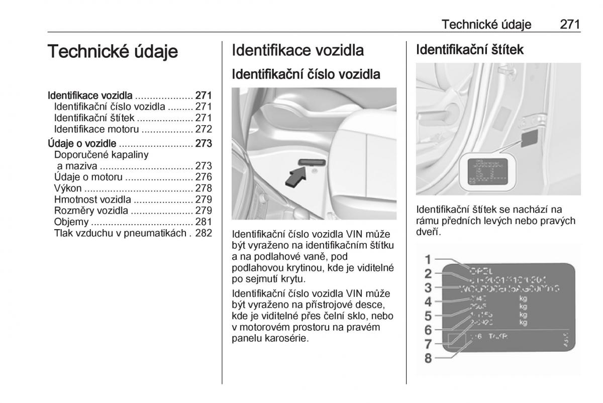 Opel Zafira C FL navod k obsludze / page 273