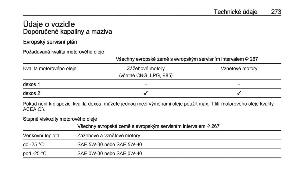 Opel Zafira C FL navod k obsludze / page 275