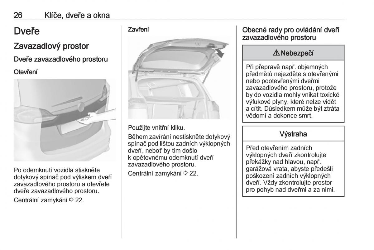 Opel Zafira C FL navod k obsludze / page 28