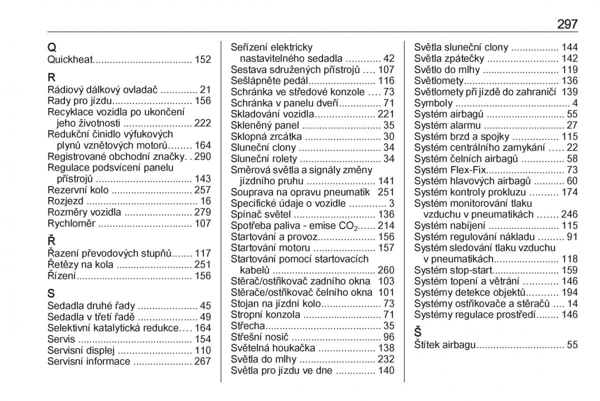 manual  Opel Zafira C FL navod k obsludze / page 299