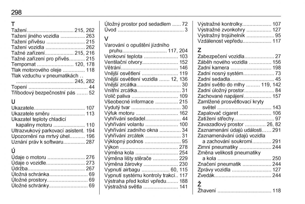 Opel Zafira C FL navod k obsludze / page 300