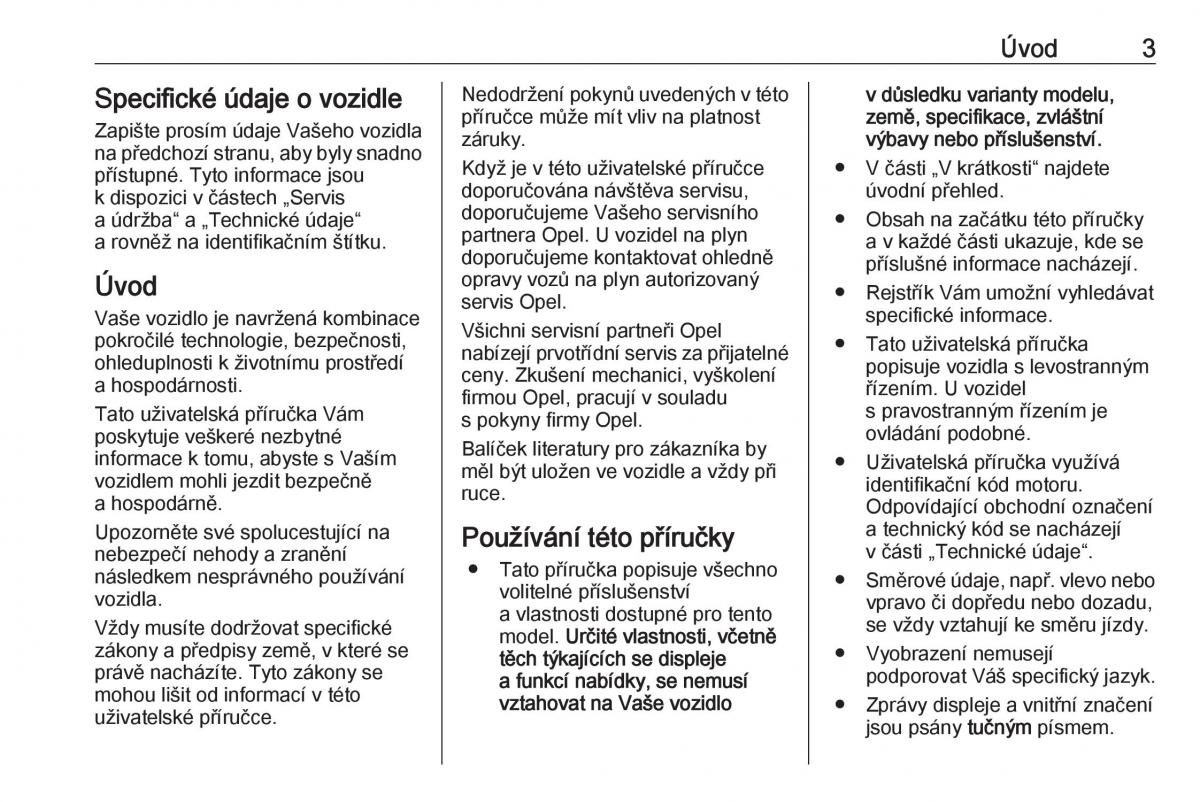 manual  Opel Zafira C FL navod k obsludze / page 5