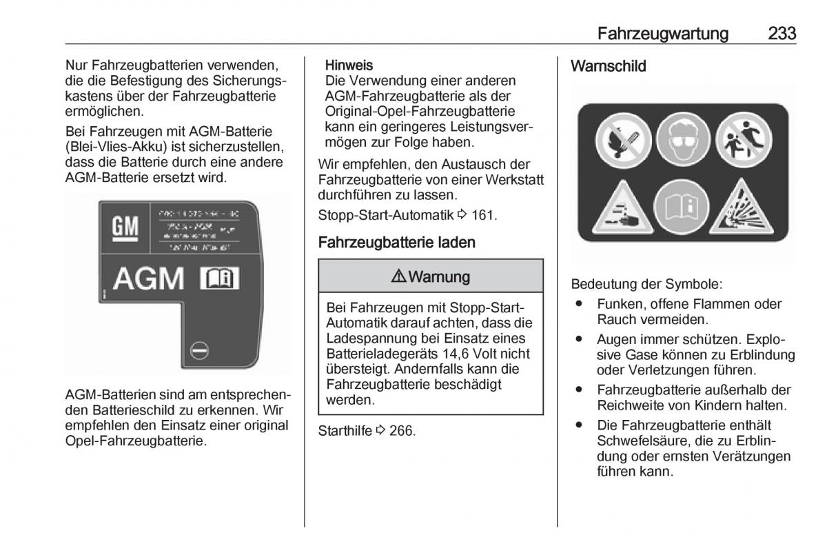 Opel Zafira C FL Handbuch / page 235