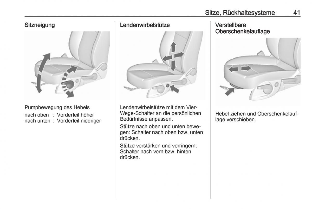 Opel Zafira C FL Handbuch / page 43