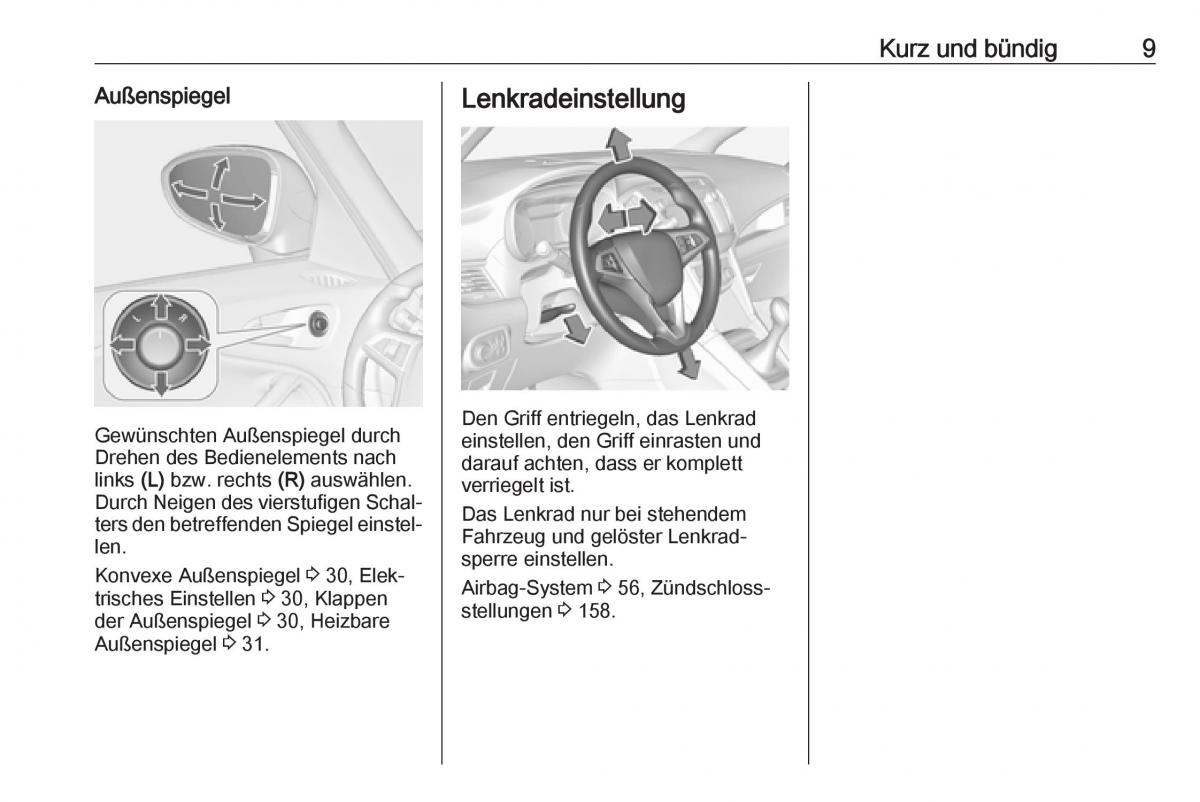 Opel Zafira C FL Handbuch / page 11