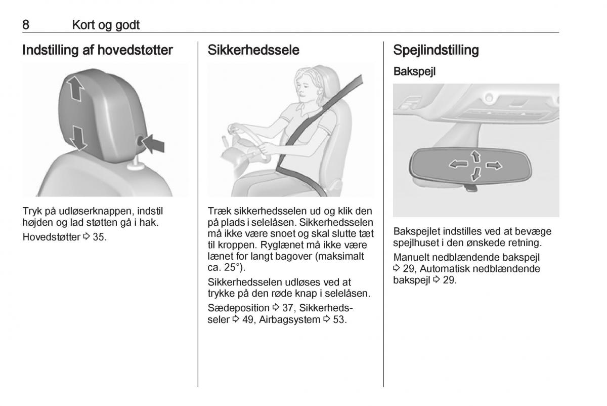 manual  Opel Zafira C FL Bilens instruktionsbog / page 10