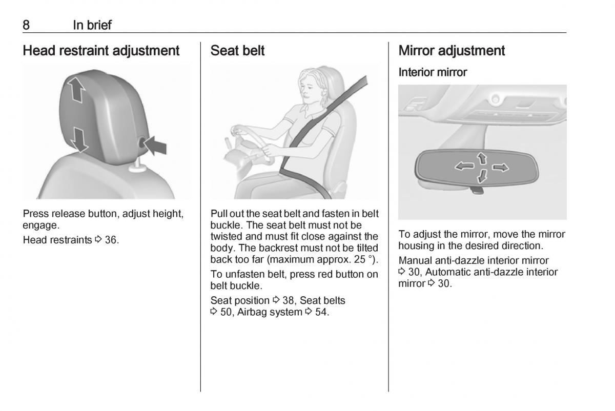 manual  Opel Zafira C FL owners manual / page 10