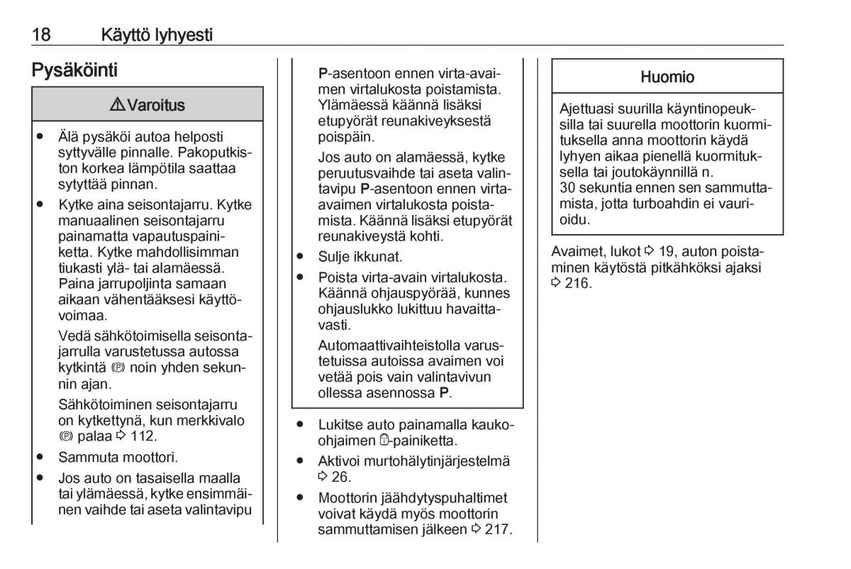 Opel Zafira C FL omistajan kasikirja / page 20