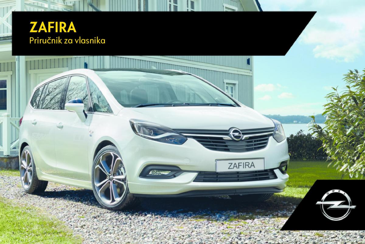 Opel Zafira C FL vlasnicko uputstvo / page 1