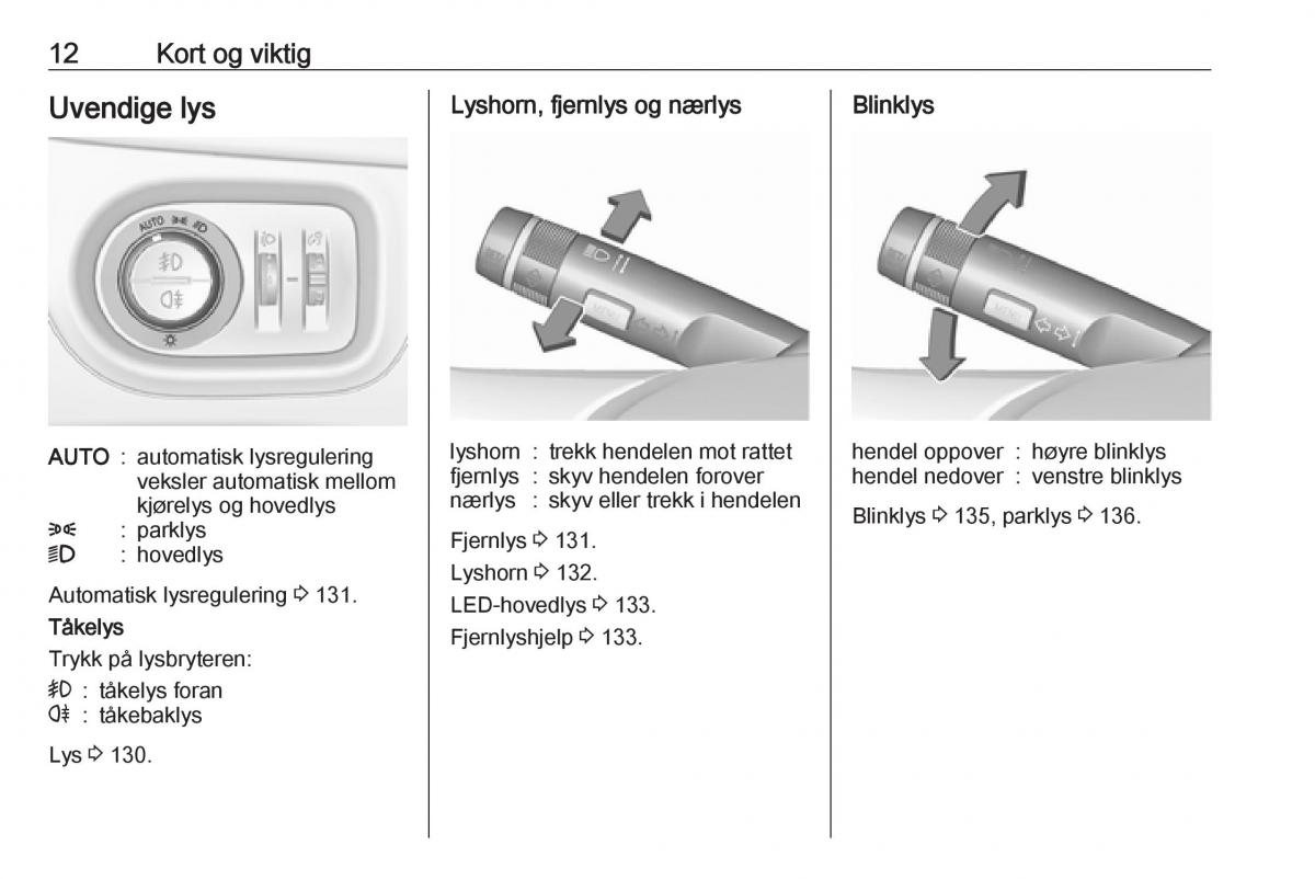 manual  Opel Zafira C FL bruksanvisningen / page 14