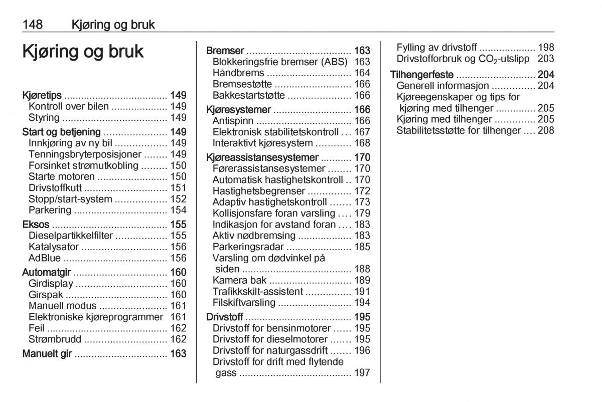 Opel Zafira C FL bruksanvisningen / page 150