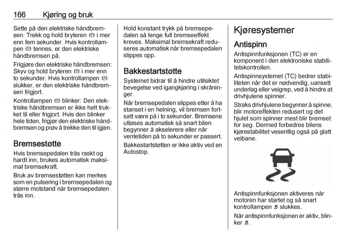 Opel Zafira C FL bruksanvisningen / page 168