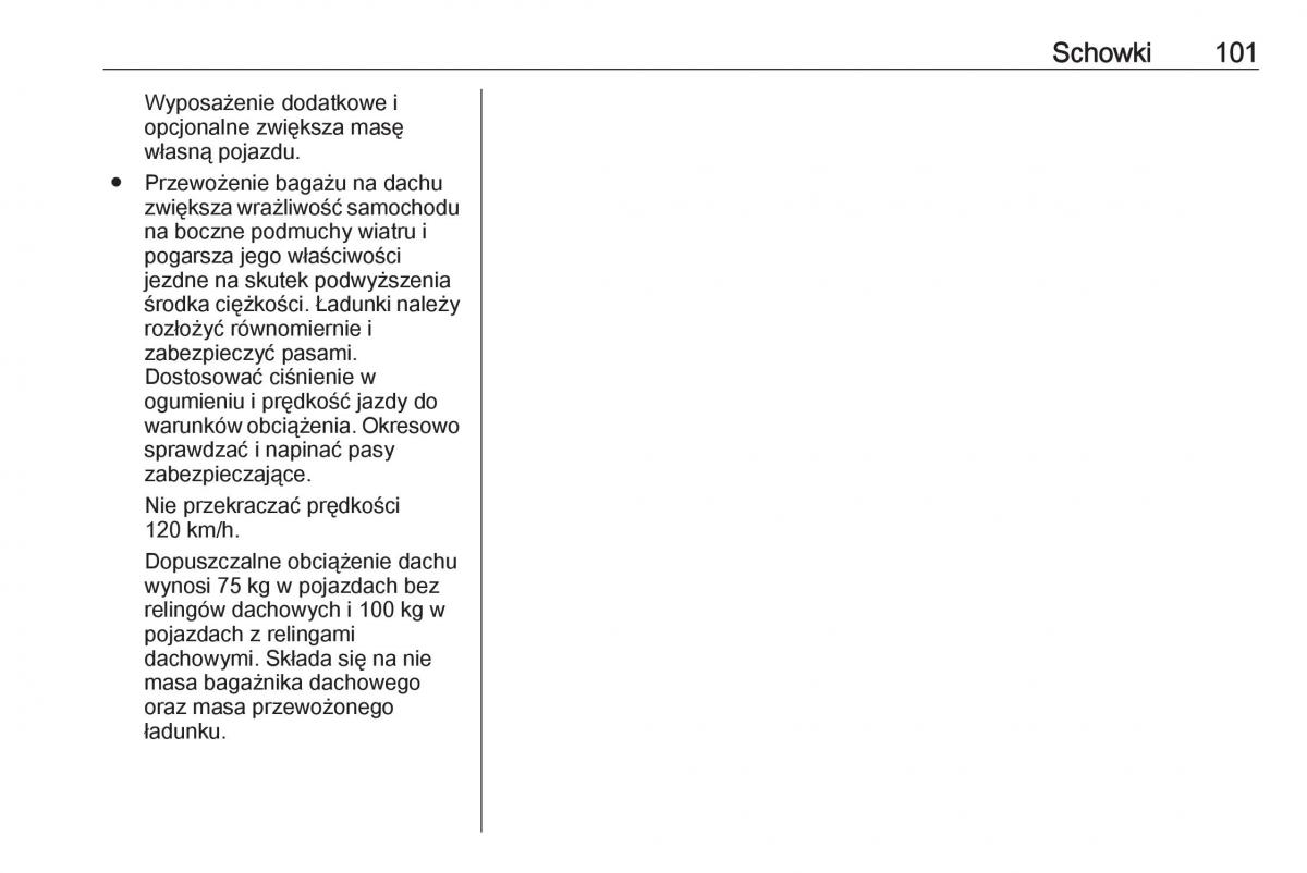 Opel Zafira C FL instrukcja obslugi / page 103