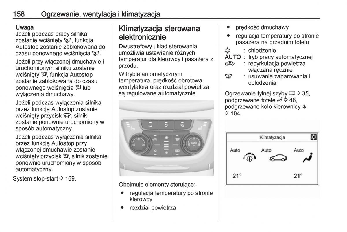 Opel Zafira C FL instrukcja obslugi / page 160
