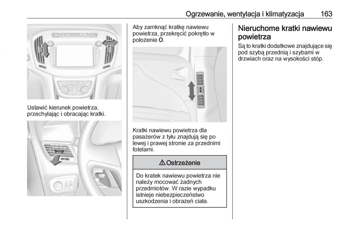 Opel Zafira C FL instrukcja obslugi / page 165