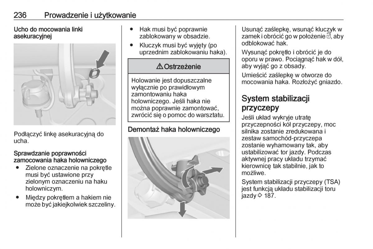 Opel Zafira C FL instrukcja obslugi / page 238