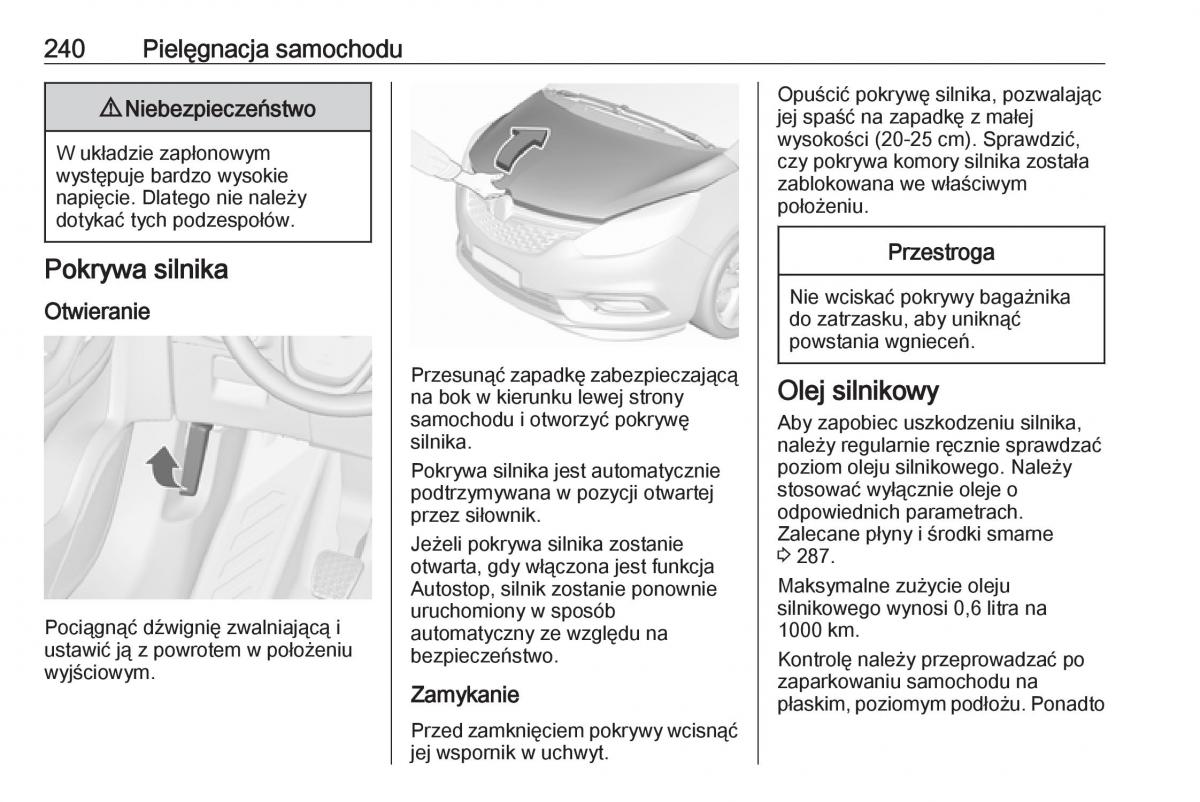Opel Zafira C FL instrukcja obslugi / page 242