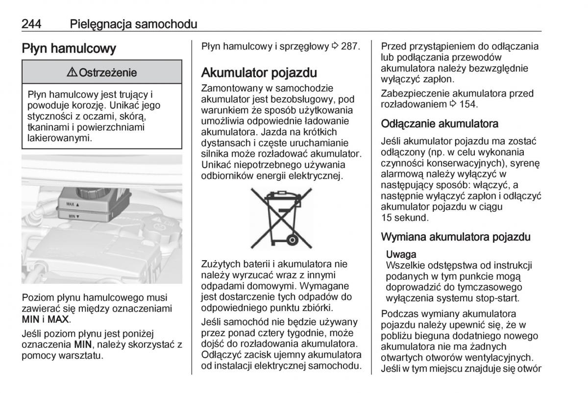 Opel Zafira C FL instrukcja obslugi / page 246