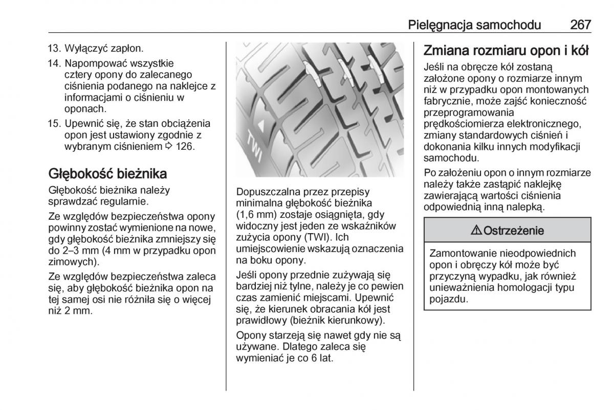 Opel Zafira C FL instrukcja obslugi / page 269