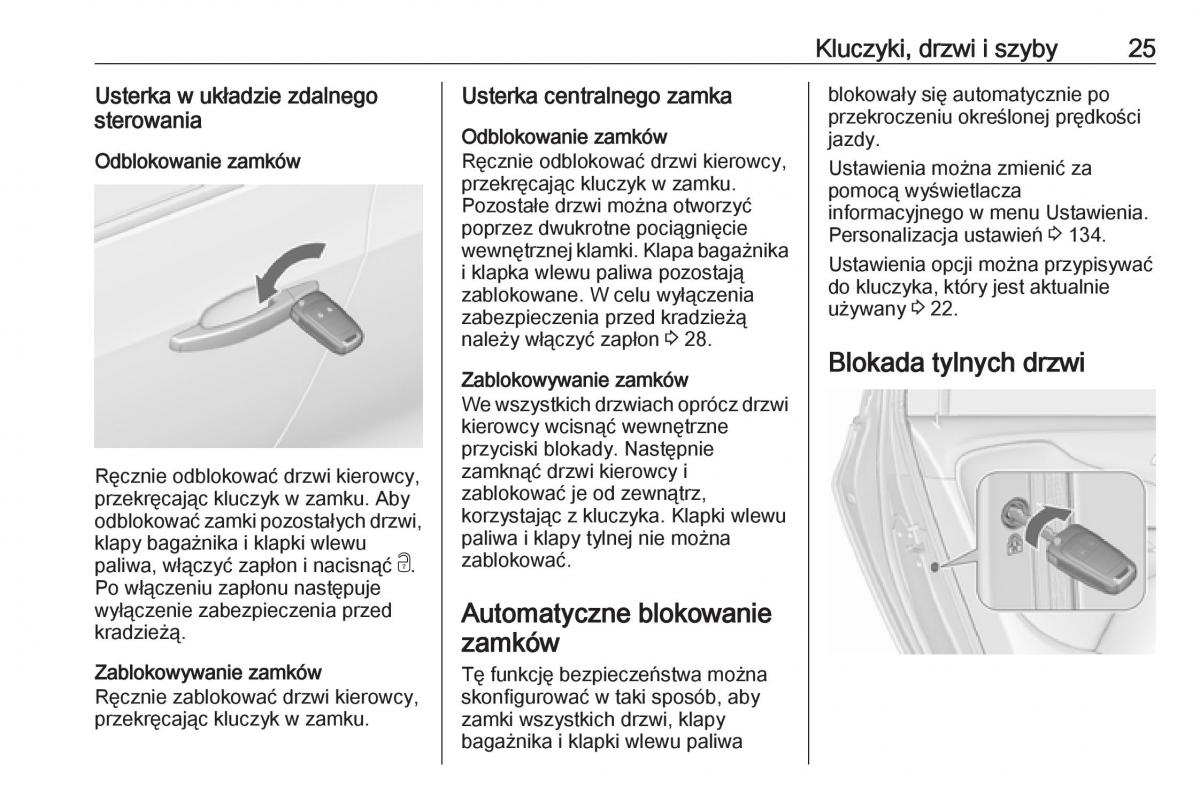 Opel Zafira C FL instrukcja obslugi / page 27