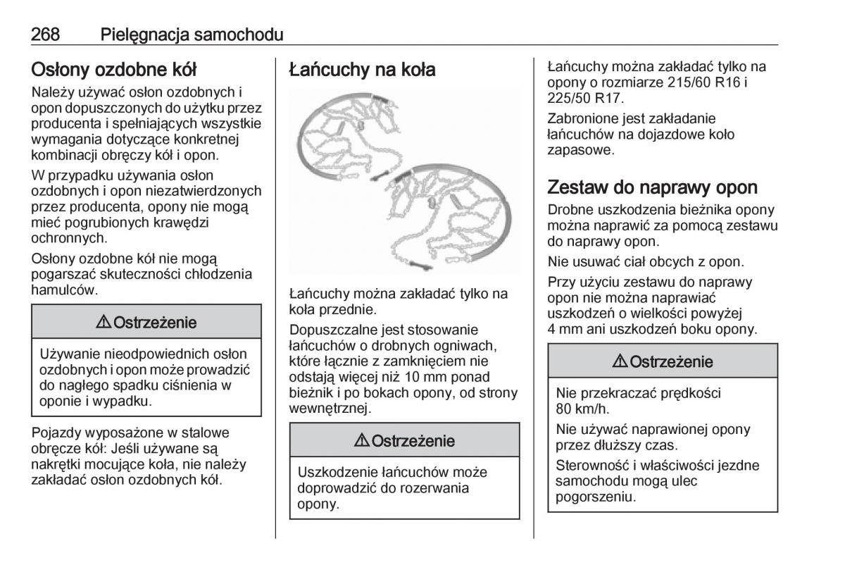 Opel Zafira C FL instrukcja obslugi / page 270