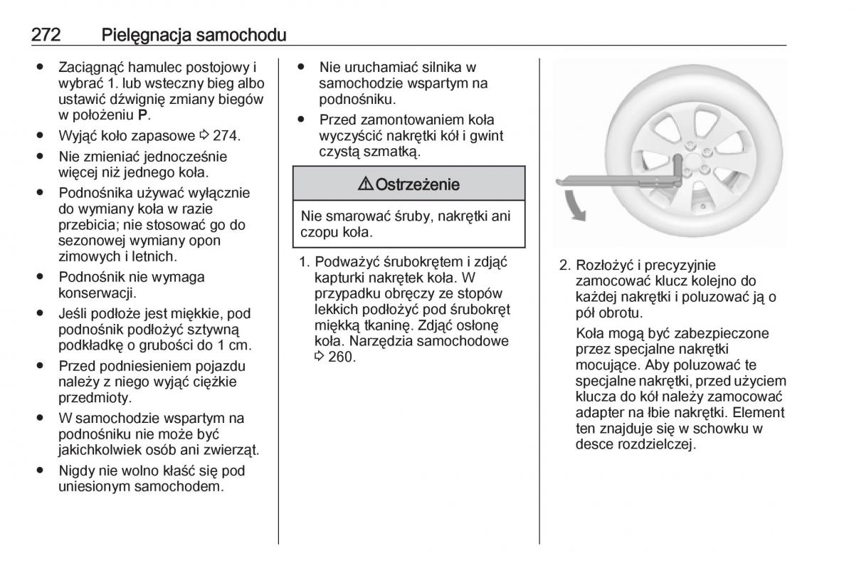 Opel Zafira C FL instrukcja obslugi / page 274