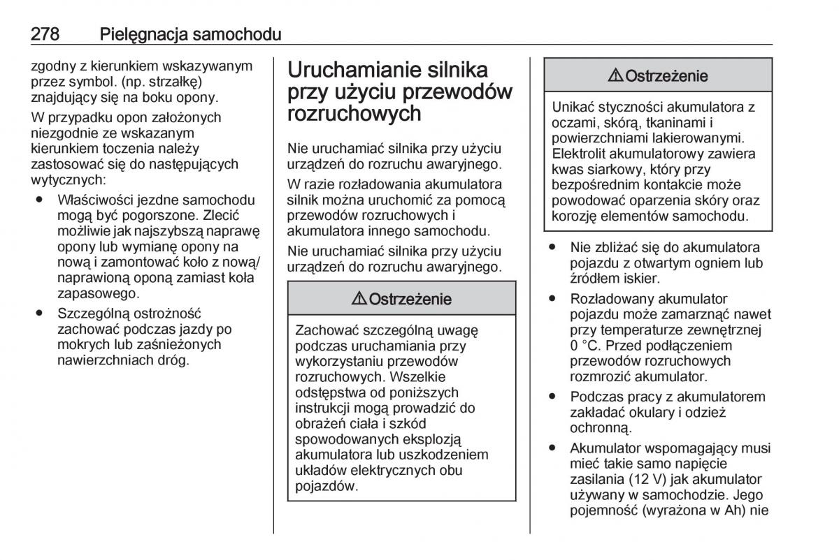 Opel Zafira C FL instrukcja obslugi / page 280