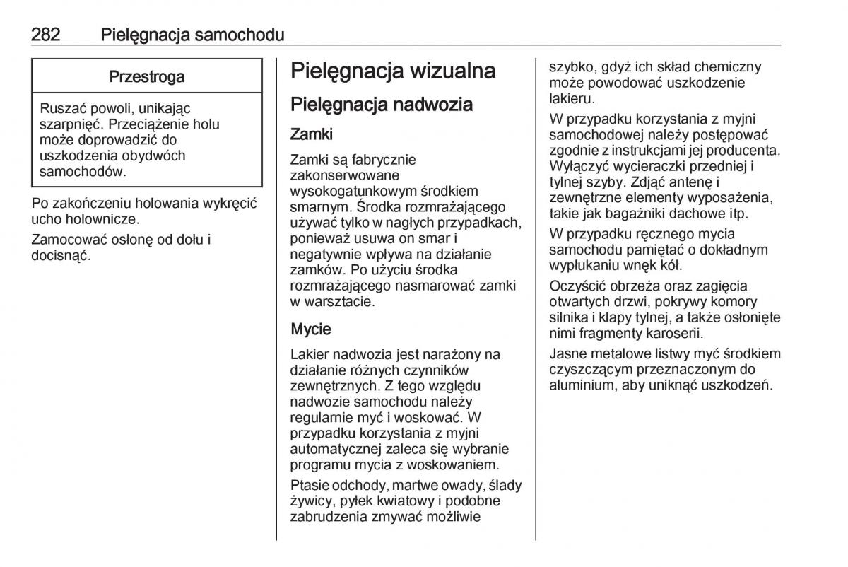 Opel Zafira C FL instrukcja obslugi / page 284