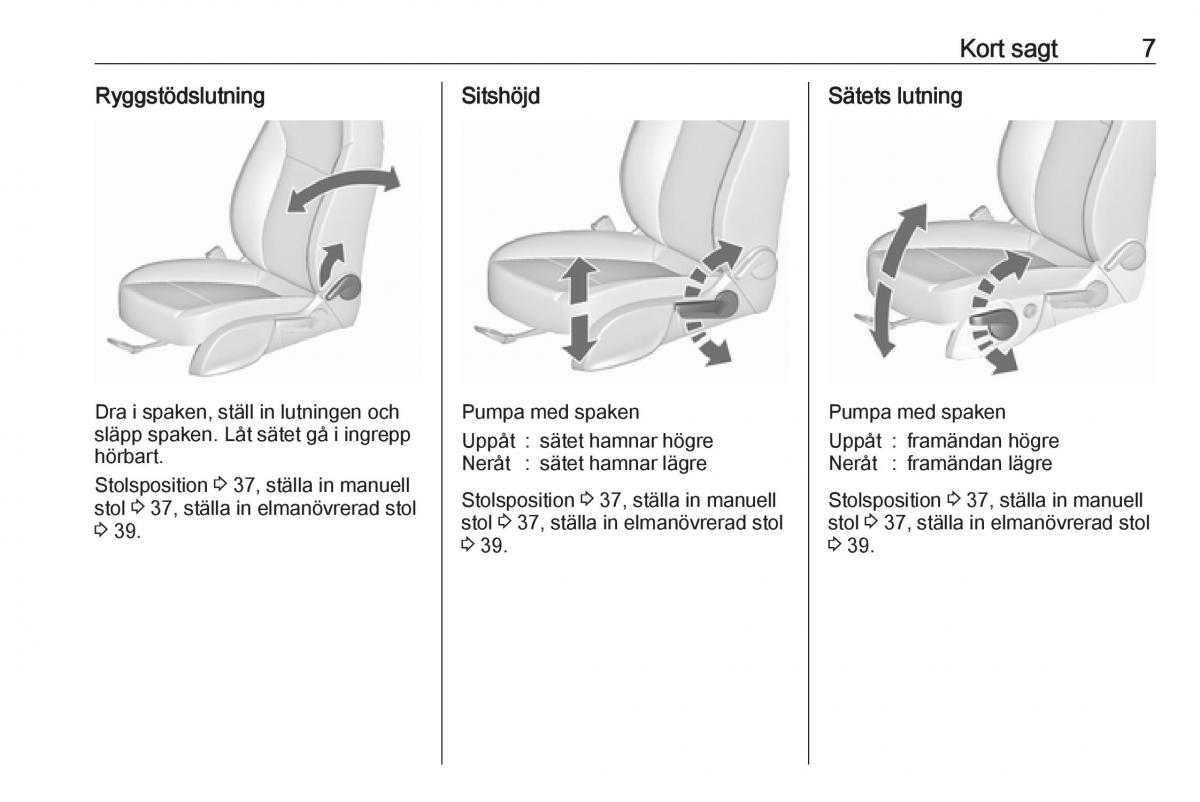 manual  Opel Zafira C FL instruktionsbok / page 9