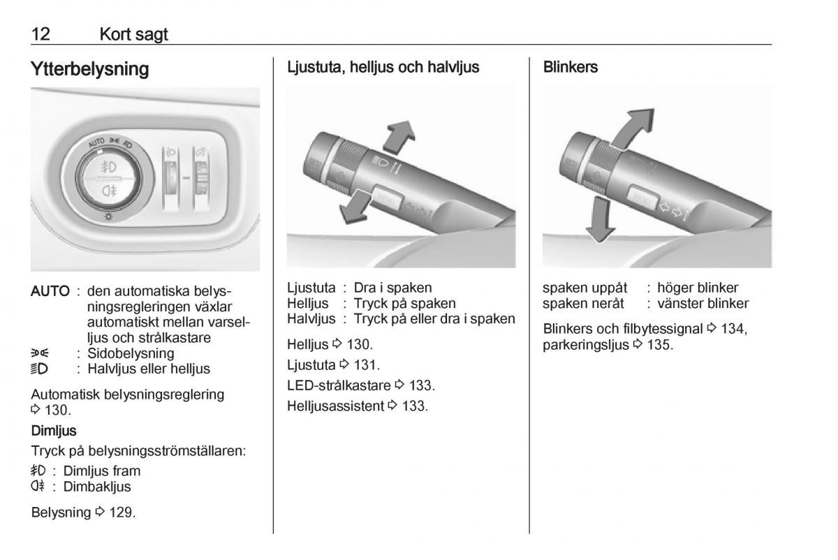 manual  Opel Zafira C FL instruktionsbok / page 14