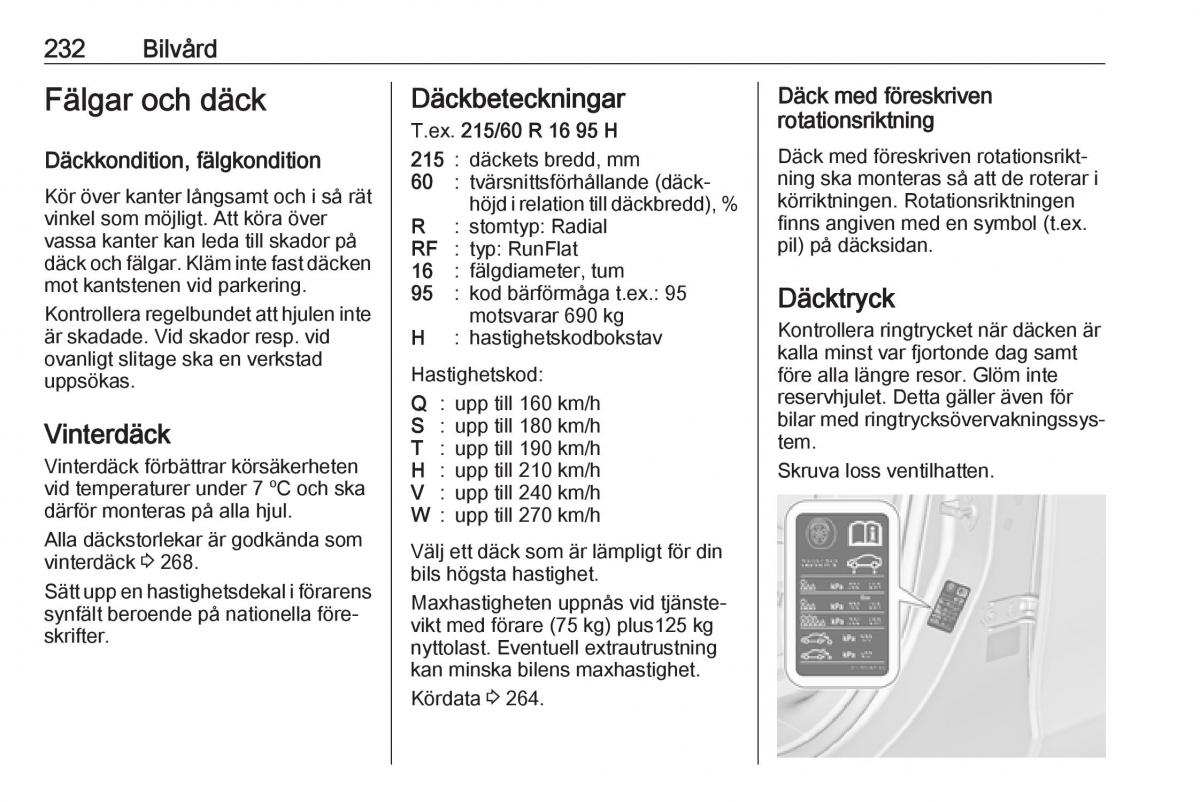 Opel Zafira C FL instruktionsbok / page 234