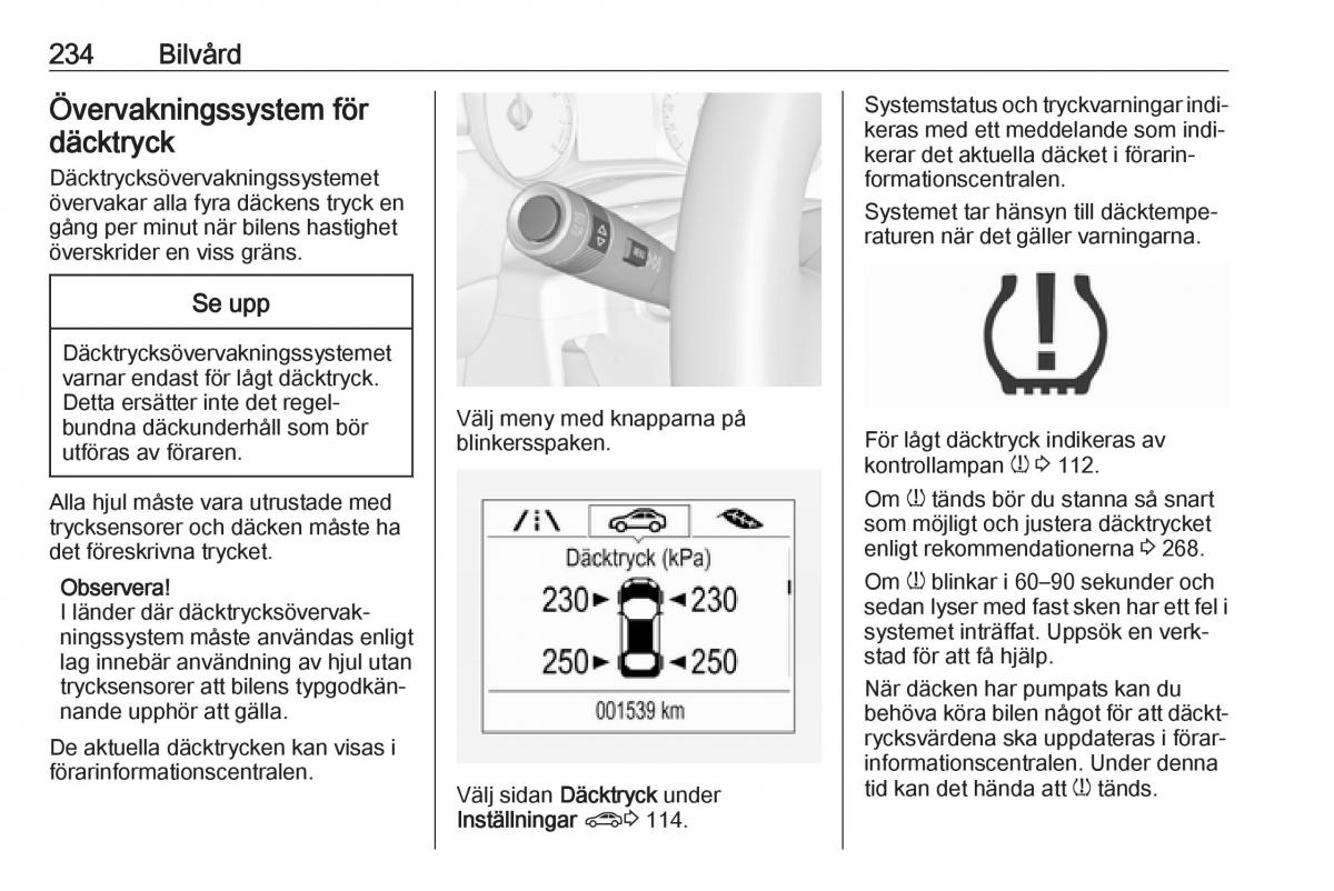 Opel Zafira C FL instruktionsbok / page 236