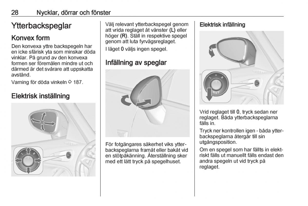 Opel Zafira C FL instruktionsbok / page 30